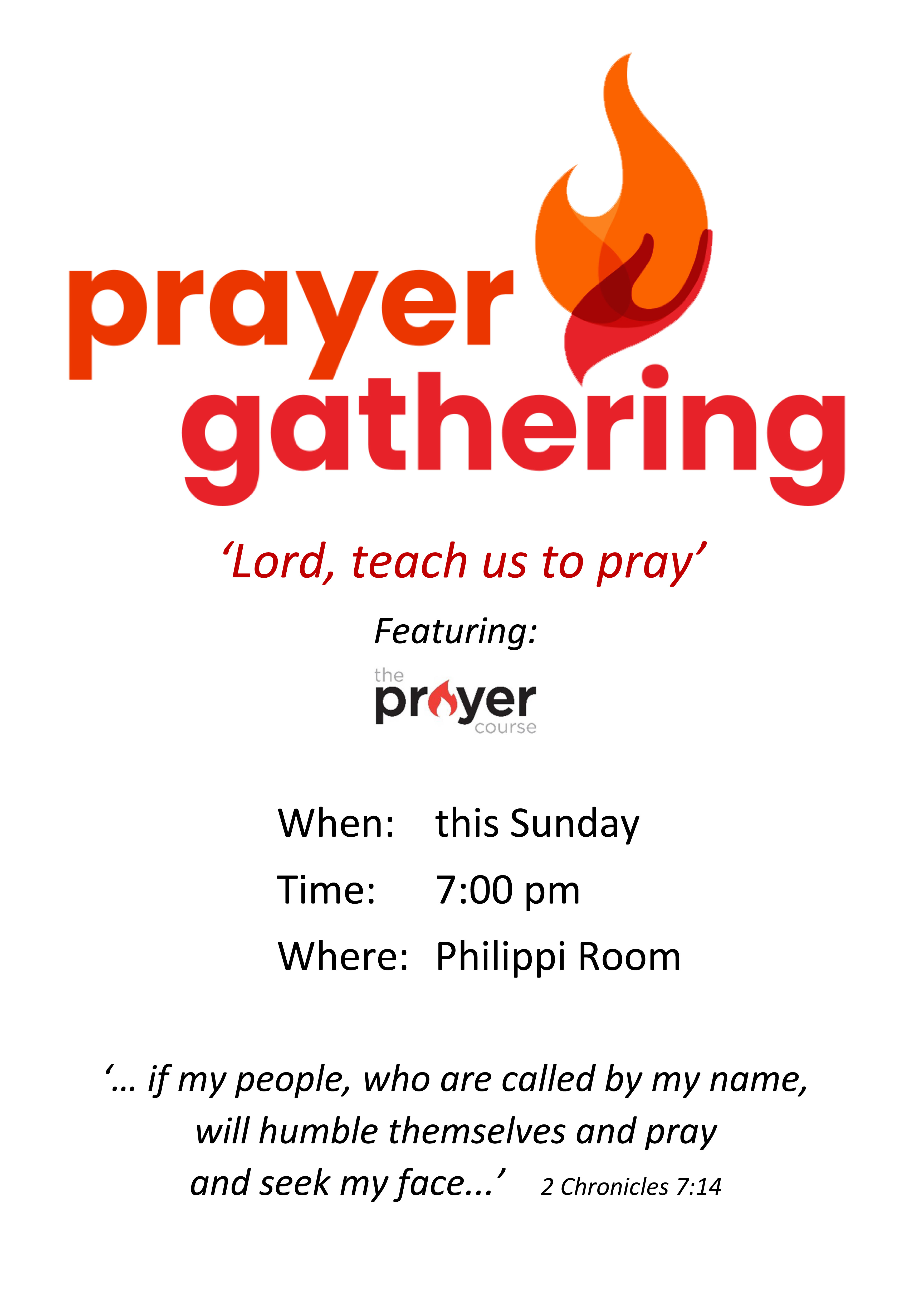 Prayer Gathering MONTH 1 Flyer